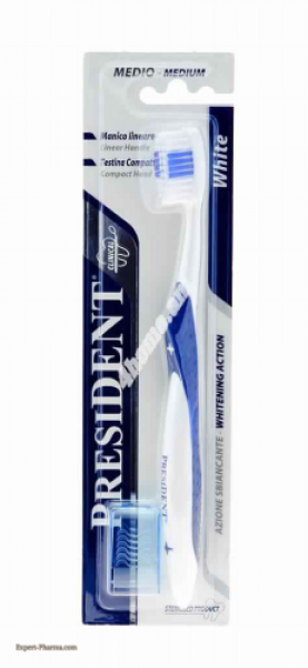 PRESIDENT BROSSE A DENT WHITE MEDIUM