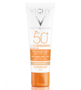 VICHY IDEAL SOLEIL CREME ANTI TACHES  3EN 1 SPF 50