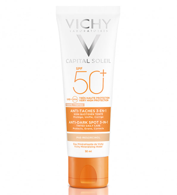 VICHY IDEAL SOLEIL CREME ANTI TACHES  3EN 1 SPF 50