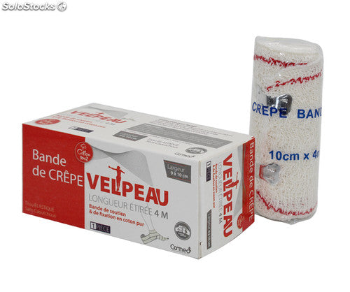 BANDE VELPEAU ROUGE 9 A 10 CM