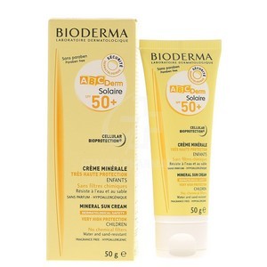 Bioderma ABCDerm solaire SPF 50+ crème minérale - Enfants (50g)