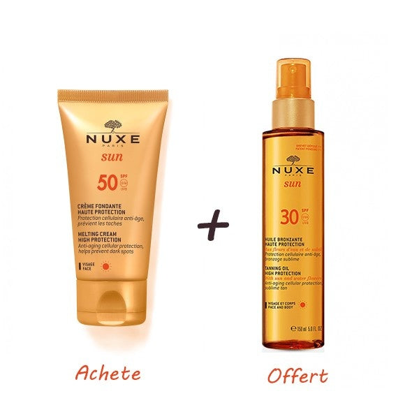 NUXE SUN EMULTION SPF50  +HUILESPF 30+