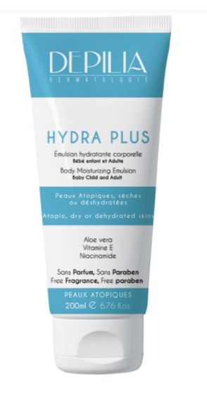 Depilia Hydra plus Émulsion Hydratante Corporelle 200ml